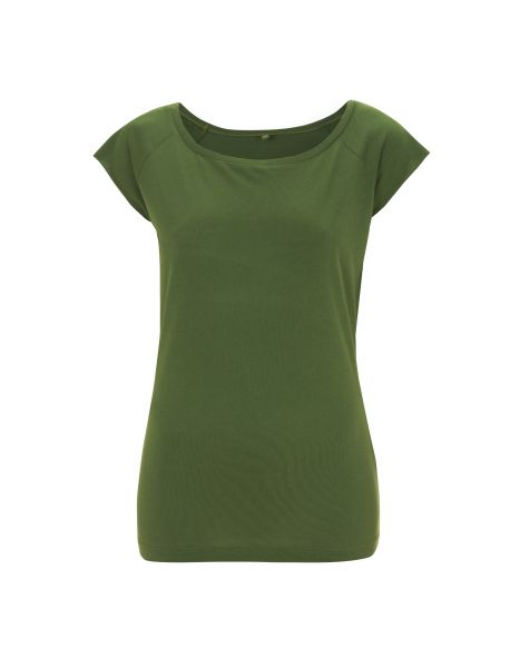 Damen T-Shirt Bambus grün