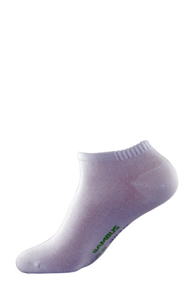 Chaussettes sneakers blanches "bambou"